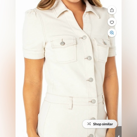 Celebrity Pink Juniors Button up Jeans Dress - Picture 7 of 15